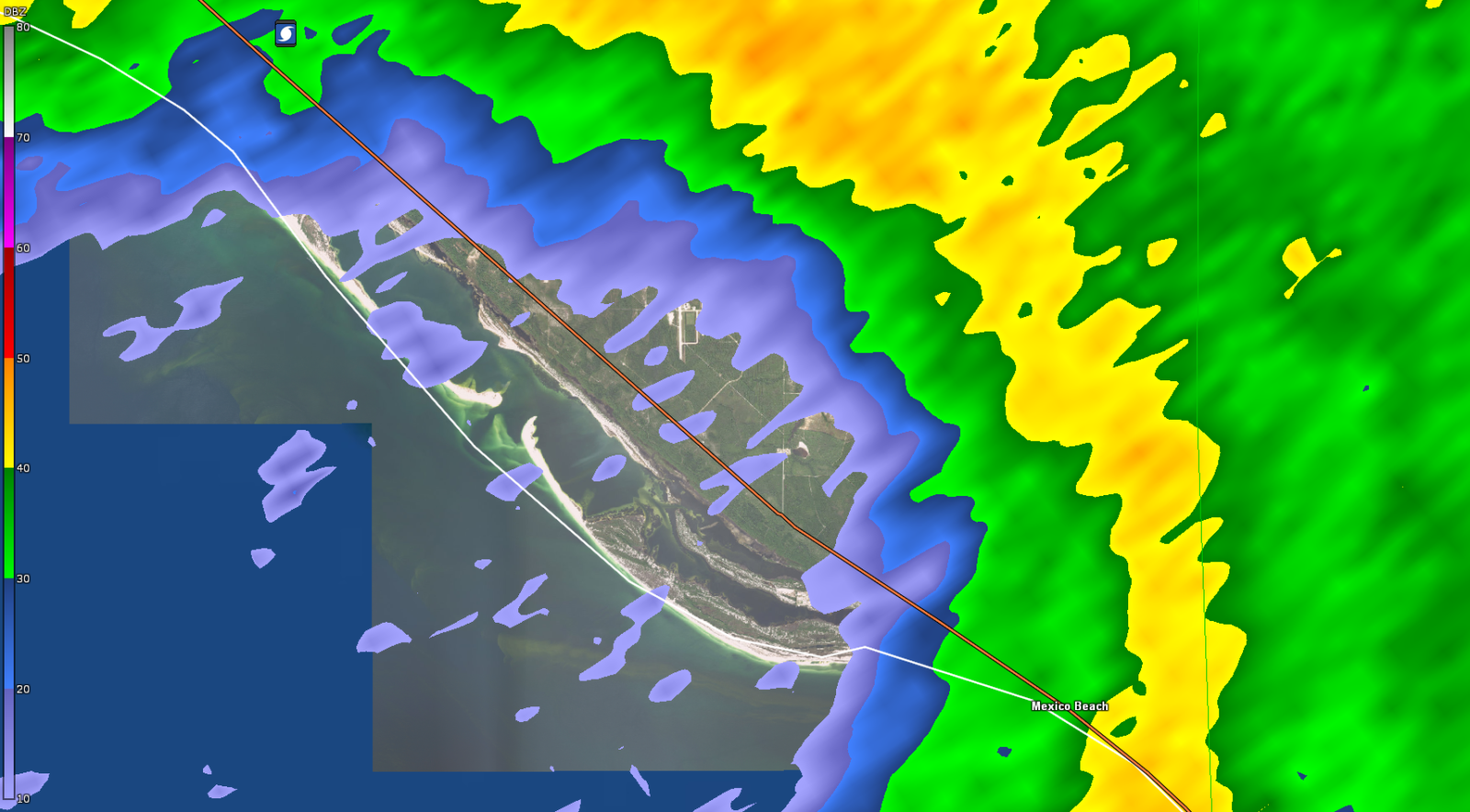 Inside the eye of  Hurricane Michael